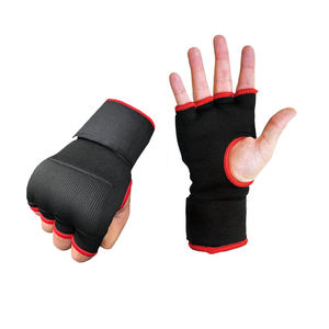 Long Wrist <b>Strap</b> Men Women Boxing Equipment Inner Half Finger Inner Gel Gloves Protective Martial Arts and Boxing Inner Gloves - Product Image 2