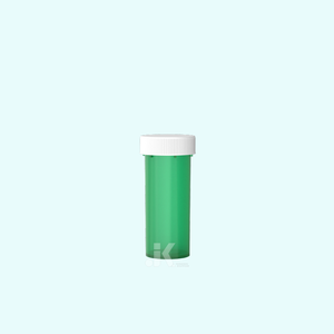 Soluciones OEM/ODM de Vietnam, viales de botella Rx de tapa de empuje y giro de PP de alta calidad, botellas de plástico de 8 dracmas de color personalizadas M0642 - Product Image 4