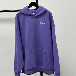 เสื้อฮู้ดดี้โอเวอร์ไซส์คุณภาพสูง น้ำหนัก 220 กรัม สีตามสั่ง ออกแบบโลโก้สำหรับผู้ชาย ผ้าฝ้าย 100% คุณภาพเยี่ยม 2 ชิ้น - Product Image 2