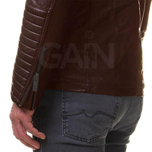 Chaqueta de Invierno para Hombre, 100% Cuero, Color Personalizado, 2026, Buena Calidad, con Capucha, Logotipo Frontal, Transpirable y Ecológica - Product Image 4