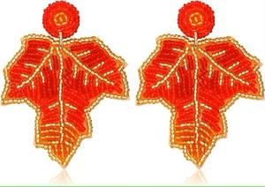 ต่างหูลูกปัดปักลายมีสไตล์ต่างหูปักลายสำหรับเทศกาลเครื่องประดับวันหยุดต่างหูปักโลโก้ออกแบบได้ตามต้องการ - Product Image 3