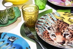 Set di 6 Bicchieri da 250ml Multicolore in Vetro Resistente, Design Moderno, per Acqua, Succhi e Cocktail, Vinci by Excelsa - Product Image 2