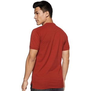 เสื้อยืดผู้ชายคุณภาพสูง ผ้าฝ้าย 100% ลายเรียบ สไตล์ลำลอง ทรงโอเวอร์ไซส์ คอตั้ง ใส่สบาย น้ำหนักเบา เหมาะสำหรับฤดูร้อน สีพื้น - Product Image 6