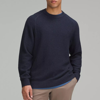 Pull léger pour homme 100 % coton, design élégant et décontracté, bouton unique, confortable et chaud pour l'hiver