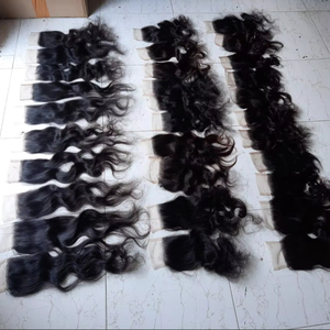HD encaje cutícula alineada crudo templo directamente vendedor indio fábrica Remy pelo 4x4 5x5 6x6 7x7 cierre recto precios al por mayor - Product Image 1