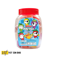 Aiiing Fruit Mini Jelly Cup Aiiing Jelly Bekers Met Nata De Coco Druiven Lychee Mango Aardbei Smaakstof 25G X 50 Stuks X 6 Potten