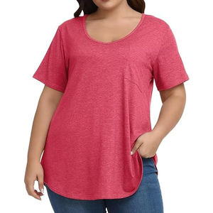 2024 T-shirts grande taille pour femmes à la mode pour adultes Fournisseur de t-shirts de marque de bonne qualité de l'usine du Bangladesh - Product Image 1