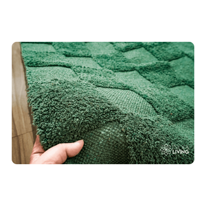 Tufted Cotton Rug Eco Friendly Natural Fiber <b>Mat</b> for Home Decor Soft Texture and Durable Construction for Indoors - Product Image 4
