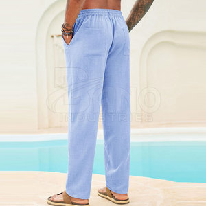 Pantalones Casuales de Lona para Hombre, Diseño con Logotipo Personalizado, Corte Recto, Tiro Medio, Alta Calidad, Más Vendidos - Product Image 4