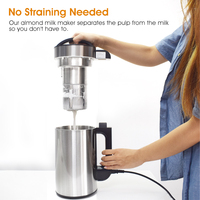 Máquina para Leche de Almendras Fría/Caliente, Multiprogramable, Sin Lácteos, Sin Aditivos, Leche Vegetal con Filtro Incorporado, Licuadora Eléctrica Automática