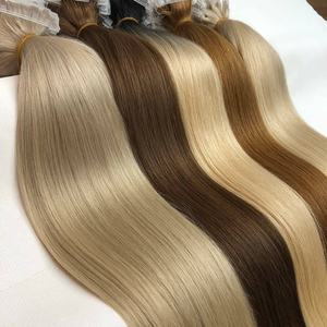 Extensiones de cabello vietnamita listas para enviar de grado de salón de lujo a granel con técnica eslava para movimiento natural - Product Image 2