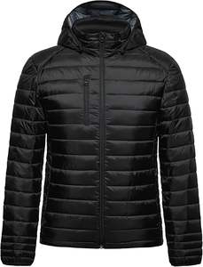 Chaqueta Acolchada Alternativa de Talla Grande para Hombre, Ligera, Reversible, con Cuello Alto, Capucha Desmontable, Impermeable, para Invierno - Product Image 6