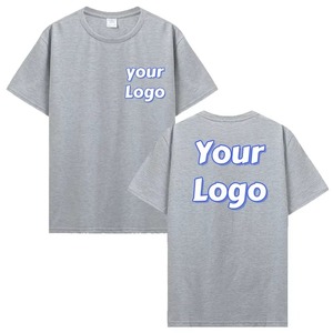 T-shirts en coton en vrac personnalisés pour hommes et femmes DIY Photo et logo imprimés coupe surdimensionnée hauts personnalisés - Product Image 5