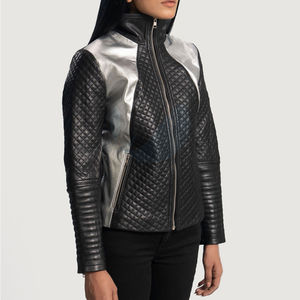 Chaqueta bomber de piel auténtica de oveja para mujer al por mayor, de punto, impermeable, ecológica, moda de invierno - Product Image 2