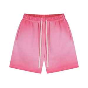 Pantalones Cortos Largos de alta calidad sunfade Wash para hombre Logotipo serigrafiado personalizado con cuerda de algodón dentro de pantalones cortos cómodos para hombres - Product Image 4