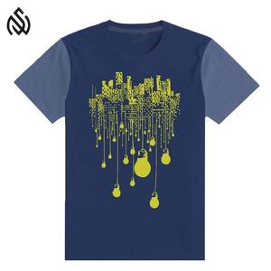 Camiseta estampada de cuello redondo para hombre, Camiseta de cuello redondo, camisetas de manga corta de Color liso, ropa informal de nuevo diseño para hombre - Product Image 3