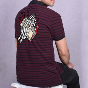 เสื้อโปโลผ้าฝ้ายพลัสไซส์สำหรับผู้ชาย - Product Image 2