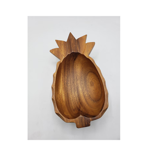 Wood Pineapple Shaped Serving Bowl Tray for Fruits Salads for Party Occasions for Home <b>wedding</b> & Kitchen use - Product Image 2
