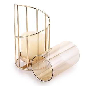White Pillar <b>Candles</b> with Clear <b>Hurricane</b> <b>Glass</b> <b>Candle</b> <b>Holders</b> for Christmas Party Centerpieces Weddings Christmas Decorations - Product Image 4