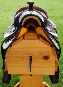 Selle de spectacle Western Trail en cuir indien de qualité supérieure en cuir véritable avec ajustement de qualité supérieure selles de cheval équestre en gros - Product Image 5