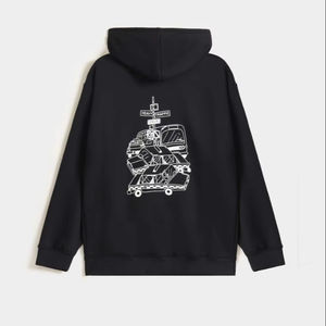 Sudaderas con capucha bordadas con estampado liso de estilo único para hombre Logotipo personalizable Temporada de invierno Moda Venta en línea 100% Algodón Casual - Product Image 2