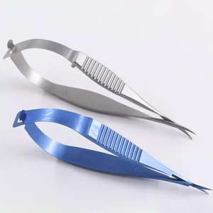 Tijeras de IRIS curvo de acero de alta precisión para procedimientos microquirúrgicos oftálmicos y cirugía delicada reutilizables - Product Image 6