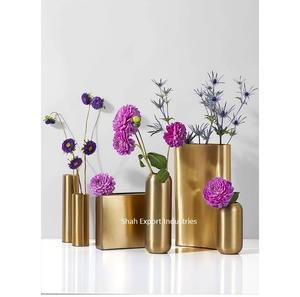 Unique Style Flower <b>Vase</b> in Metal With <b>Gold</b> Finished Perfect Fo Home Living Room and Wedding Table Decor Flower <b>Vase</b> - Product Image 5
