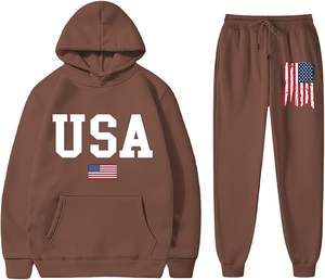 OEM Survêtement en vrac de haute qualité pour hommes, vêtements décontractés, survêtement ample pour hommes, ensemble avec pantalon à jambes larges et sweat à capuche - Product Image 5