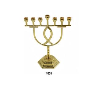 L'église en métal de grande classe utilise un bougeoir Menorah religieux - Product Image 5