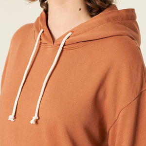 Sudaderas con Capucha de Punto para Mujer, Invierno, 100% Algodón, Ecológicas, con Diseño de Insignia en la Parte Delantera, Personalizables - Product Image 2