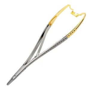 5.5หนีบนวมสแตนเลสสตีลพร้อมห่วงทองด้วยมือ - Product Image 2