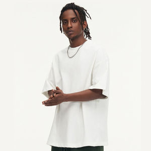 Dernier modèle de T-shirt pour homme coupe ample 100% coton T-shirt pour homme avec logo personnalisé imprimé Streetwear Style OEM - Product Image 6