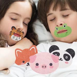 Agente de Dropshipping para Shopify: Pegatinas correctoras de respiración antirronquidos de dibujos animados para niños 2026, cinta bucal para dormir - Product Image 3
