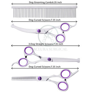 Tijeras simples duraderas de acero inoxidable para el cuidado de mascotas para corte de pelo profesional de perros y modelado de piel de gato - Product Image 5
