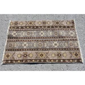Antique Turkish Vintage 23 X 34ft Large Area <b>Rug</b> Classic <b>Boho</b> Patchwork Design Brown Beige Wool Material Latex Rectangle Hallway - Product Image 3