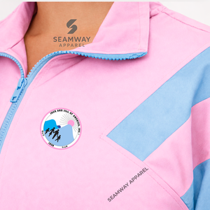 แจ็ค แอนด์ จิล ออฟ อเมริกา เสื้อแจ็คเก็ตกันลมแบบลำลอง เสื้อกันลมสำหรับกิจกรรมกลางแจ้ง เสื้อแจ็คเก็ตแบบมีซับในป้องกันลม เสื้อแจ็คเก็ตปักลายสำหรับผู้หญิง - Product Image 2