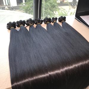 # Extensiones de Cabello Vietnamita Natural Negro 1B, Trama Doble, Cabello Virgen Sin Procesar, Estilo Liso, Paquetes de Cabello - Product Image 3