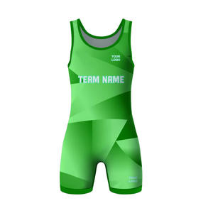 Sublimation personnalisée nouveauté Spandex Wrestling Wear hommes Wrestling Singlet équipe Wrestling Wear Suit Singlets - Product Image 5