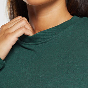 High Quality Custom Logo Cotton Long Sleeve Women Sweatshirt Breathable Sustainable Casual Wear Plain women's sweatshirt - Product Image 5