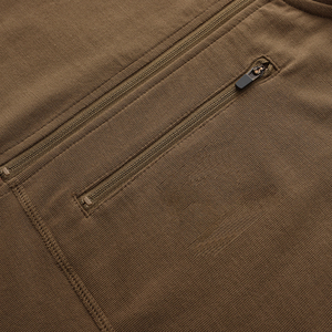 Sudadera con capucha de manga larga con cremallera de lana merino transpirable informal al aire libre para ropa de hombre - Product Image 4