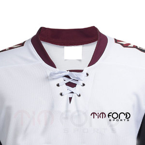 Maillot de lacets de hockey sur glace à usage extérieur fait au Pakistan Maillot de lacets de hockey sur glace à bas prix sur mesure - Product Image 3