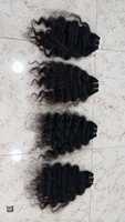 Extensions de cheveux naturels indiens Remy de luxe en gros, bruts, à trame unique, non traités, cuticules alignées, rebondissants, 100g