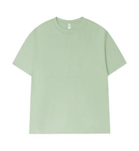 T-shirt personnalisé 330 GSM 100% pur coton uni poids lourd classique à manches courtes T-shirt été décontracté de haute qualité pour hommes - Product Image 4