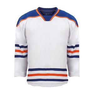 Camiseta de hockey por sublimación de malla personalizada con equipo personalizado práctica de hockey sobre hielo que absorbe la humedad transpirable 100% poliéster - Product Image 4