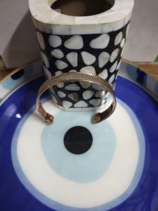 Bracelet magnétique en cuivre avec arthrite élégante de style religieux antique Qualité supérieure Léger Style traditionnel unique - Product Image 4