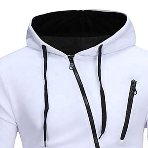 OEM Custom Manufacturer High Quality Low Price <b>White</b> Hoodies <b>Sweatshirt</b> 100% Cotton Oversize Zipper Men's Hoodies - Product Image 5
