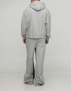 Pantalones Deportivos Casuales de Forro Polar Grueso para Hombre, Estilo Urbano Otoñal, Corte Holgado, 100% Algodón, Secado Rápido, Tejido de Punto, Panel de Chándal - Product Image 3