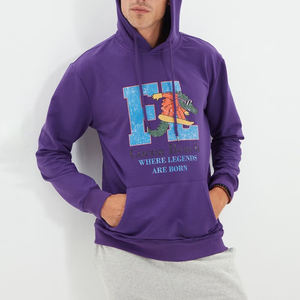 Vente en gros de sweats à capuche imprimés avec logo personnalisé pour hommes sweats à capuche streetwear épais 100% coton sweats à capuche pour hommes - Product Image 2