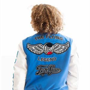 Veste en peau de mouton de haute qualité pour homme personnalisable Lettres brodées Col montant Logos d'équipe Noms Numéros Haute rue - Product Image 2