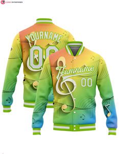 Blouson universitaire en coton personnalisable pour la vente en gros, modèle 2025, grande taille, col montant, broderie frontale, haute qualité - Product Image 3